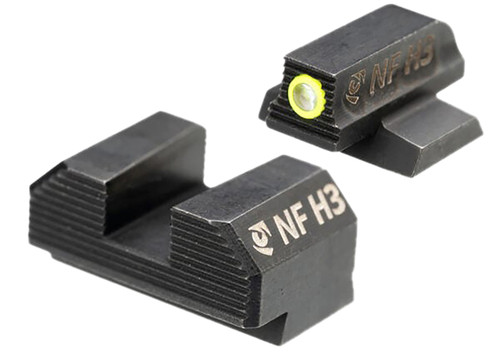 Night Fision Tritium OR Stealth Sight Set for Canik MC9 CNK-030-163-193-YGZG – Yellow Ring