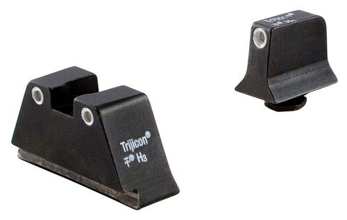 Trijicon 600689 Tritium Suppressor Height Sights White Outline for Glock Large Frame Models