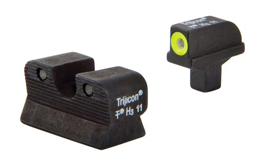 Trijicon 600514 Green Tritium HD Night Sights Yellow Outline for Colt 1911 Series