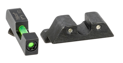 Trijicon 601102 DI Night Sights Green Tritium Fiber Optic Front Black Rear for Glock Pistols