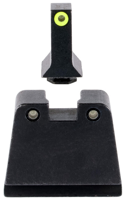 Trijicon DI Suppressor/Optic Height Sights GL243C601143 Green Tritium Yellow Front Rear Set Glock 42 43 43X Slim