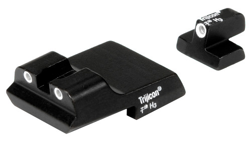 Trijicon Bright & Tough Night Sights Green Tritium White Outline - Smith & Wesson 1911 (600437)