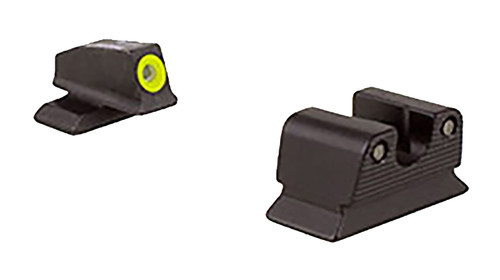 Trijicon HD Night Sights Green Tritium Yellow Outline - Beretta PX4 Front and Rear Sight Set (600625)