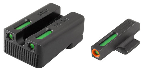 TruGlo TFX Pro TG13KM1PC Kimber-Fit Orange Outline Front & Tritium Fiber Optic Rear Sights