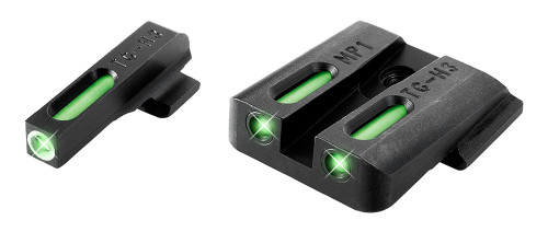 TruGlo TFX Green Tritium Fiber Optic Sight Set TG13MP1A Black