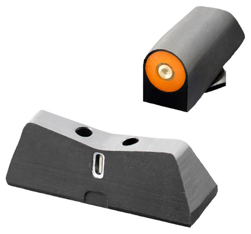 XS Sights GL0011S5N Green Tritium Orange Outline DXT2 Defensive Night Sights for Glock