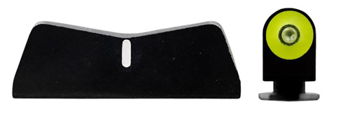 XS Sights GL0009P3Y DXT2 Big Dot Defensive Night Sights - Glock - Yellow Outline Front, White Stripe Rear