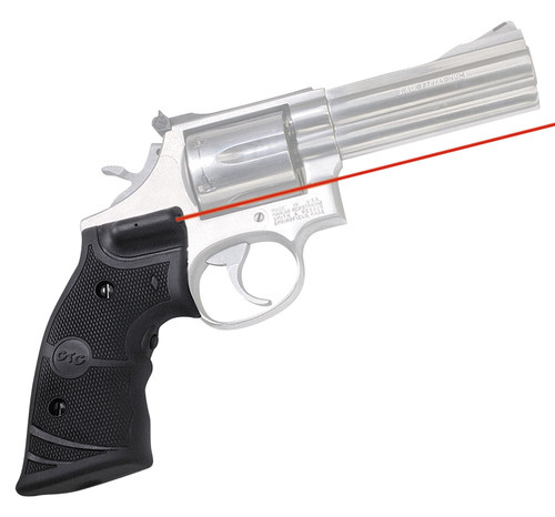 Crimson Trace 011290 S&W K & L Frame Round Butt Lasergrips, 633nM Red Laser 5mW Output, Black Polymer