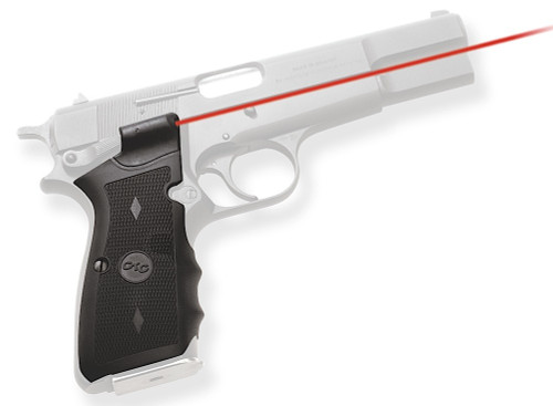 Crimson Trace 011170 Browning Hi-Power Lasergrips with Red Laser Sight, 633nM 5mW Black Polymer