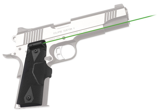 Crimson Trace 0141001 Green Laser Lasergrips Compatible with 1911 and 1911A1 Full-Size Pistols, Black Polymer