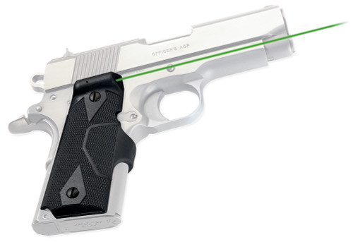 Crimson Trace 0141101 Green Laser Lasergrips Compatible with 1911 Compact/Ultra Pistols, Black Polymer