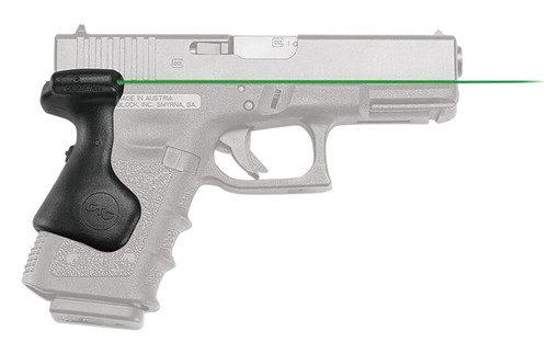 Crimson Trace 0167501 Lasergrips Compatible w/Glock Compact Gen5 19/Gen4 19, 23, 32/Gen5 19 Gen 4, Green Laser Black Polymer