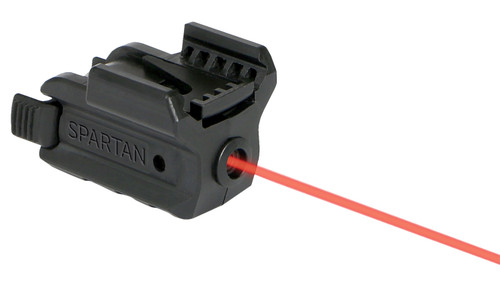 LaserMax Spartan Adjustable Red Laser Sight for Rail-Equipped Pistols Black