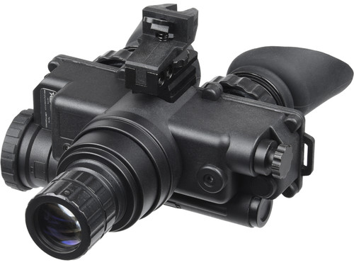 AGM Global Vision Wolf-7 PRO NL1 Gen 2+ Level 1 Night Vision Goggles 1x 27mm Green Filter 45-54 lp/mm Black