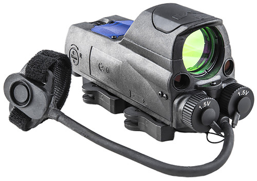 Meprolight MOR PRO 4.3 MOA Red Dot Reflex Sight with Integrated Green & IR Laser, Black