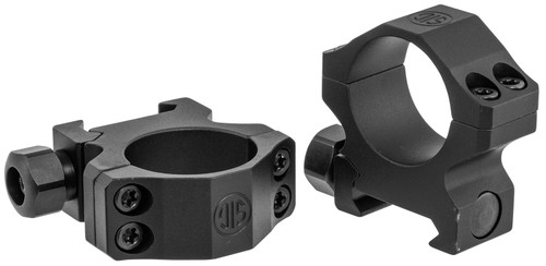 Sig Sauer SOA10019 Alpha 1 1" Low 0 MOA Matte Black Riflescope Rings