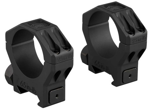 Sig Sauer Alpha 6 Riflescope Ring Set 30mm Medium Black Stainless Steel Finish