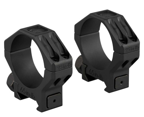 Sig Sauer Alpha 6 Riflescope Ring Set 35mm Medium Black Stainless Steel Finish