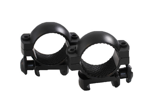 Traditions A791DS Medium 1-Inch Matte Black Aluminum Scope Ring Set Weaver