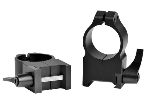 Warne 203LM Maxima Quick Detach Scope Rings 1 Inch Tube Extra High Matte Black 0 MOA