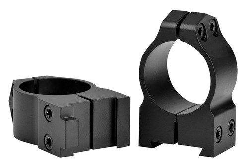Warne 1BM Maxima Matte Black 1 Inch Medium Scope Rings Vertical Split Dovetail CZ 550