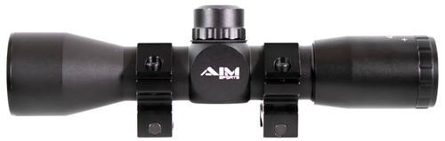 Aim Sports JTM432B Tactical Compact Black Anodized 4x 32mm 1" Tube Mil-Dot Reticle