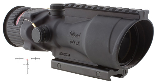Trijicon ACOG 6x48 Black Hardcoat Anodized Illuminated Red Chevron .308/7.62 Reticle 100002