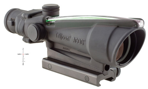 Trijicon 100163 ACOG Fixed 3.5x35mm Scope Black Anodized Illuminated Green Crosshair BDC Reticle .223/5.56