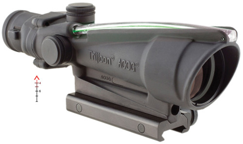 Trijicon 100144 ACOG Fixed 3.5x35mm Scope Black Anodized Illuminated Green Chevron BDC Reticle .308/7.62