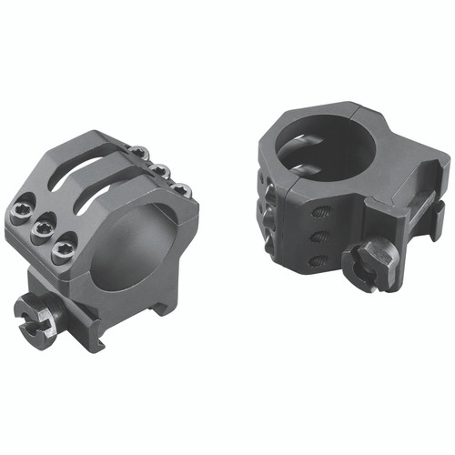 Weaver 99689 Matte Black 1" High Six-Hole Picatinny Scope Rings