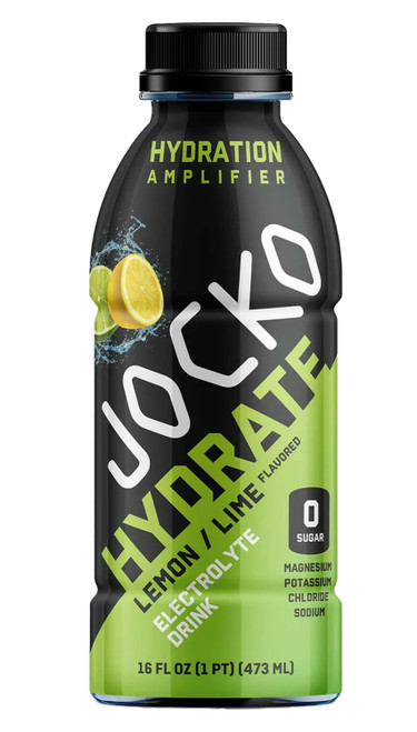 Jocko Fuel Lemon Lime 16oz Hydrate Drink 12-Pack