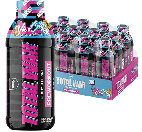 Redcon1 RC1TWRTDVC12 Total War Ready to Drink Vice City 12 Pack 810044571929