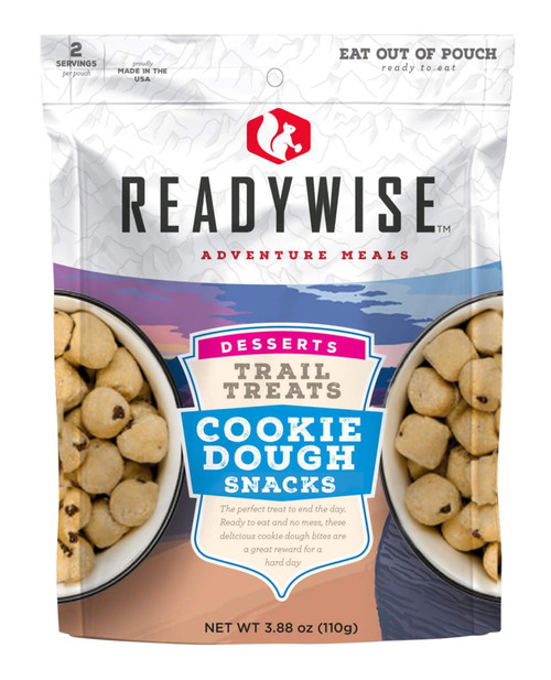 ReadyWise RW05013 Trail Treats Cookie Dough Camping Snack Pouch 6 Pack