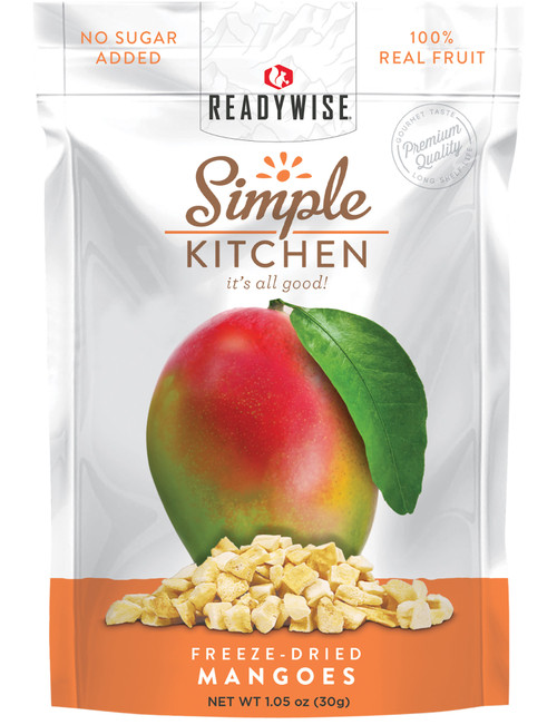 Simple Kitchen Freeze Dried Mango SK05911 Single-Serve Pouches 6-Count Case