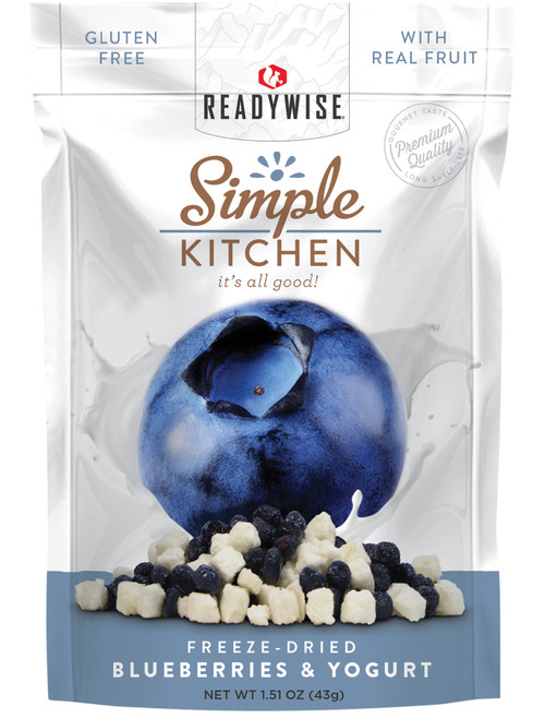 Simple Kitchen Freeze Dried Blueberries & Yogurt SK05912 Single-Serve 6-Count Case