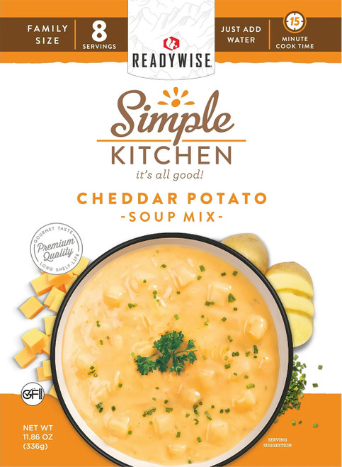ReadyWise Simple Kitchen RWSK05061 Cheddar Potato Soup 6-Pack 8-Serving Pouches