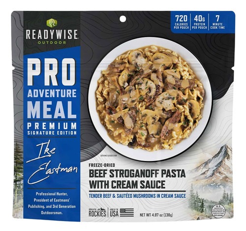 Wise Foods RW05402 Pro Meal Beef Stroganoff Pouches 6-Pack 2 Servings Each