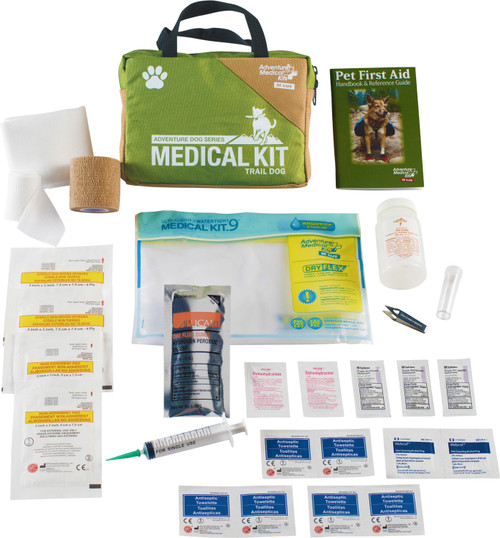 Adventure Medical Kits Trail Dog Green Medical Kit for Paw and Outdoor Canine Injuries