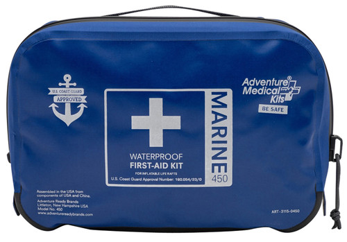 Adventure Medical Kits 01150450 Marine 450 Treats Injuries/Illnesses Dust Proof Waterproof Blue 707708104503