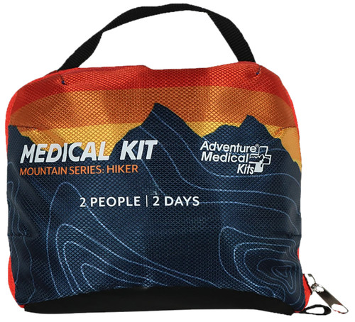 AMK Mountain Hiker Medical Kit with Bandages Medications and Moleskin - Multi-Color