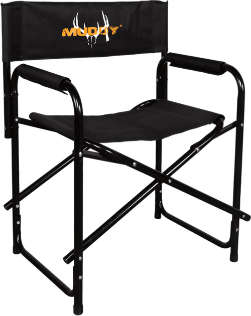 Muddy MUDDRC Folding Directors Chair Black Durable Hunting Chair