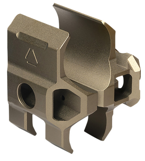 Strike Industries FDE Shotgun Barrel Clamp 12 Gauge with QD Socket and Accessory Rail