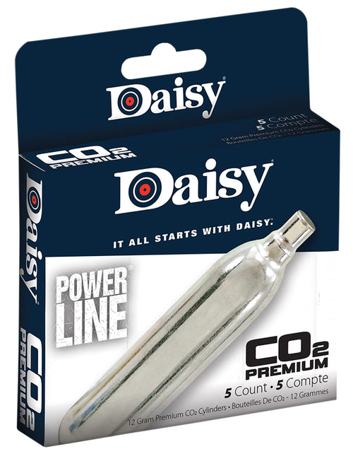 Daisy CO2 12 Gram PowerLine Cylinders Pack of 5
