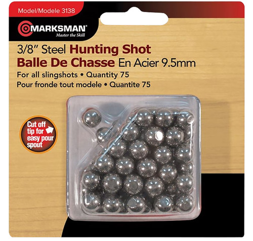 Marksman 3138 Slingshot Steel Ammo 3/8" 250 Rounds