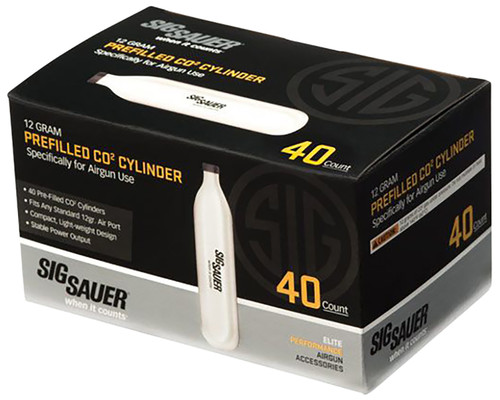 Sig Sauer AC1240 Airgun CO2 Cylinder Cartridges 12g 40 Per Box