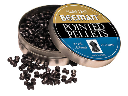 Beeman Pointed Lead .22 Cal Airgun Pellets Quality 175 Per Tin