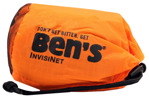 Ben's InvisiNet Full Face Head Net Brown Outdoor Bug Protection 00067200