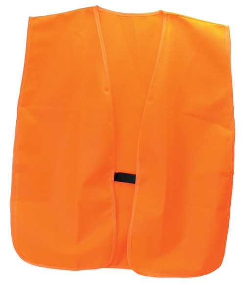 HME Blaze Orange Hunting Safety Vest OSFA Soft Quiet Polyester Machine Washable