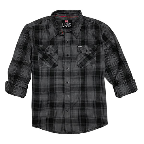 Hornady Gear 32226 Gray/Black Flannel Shirt 3XL Relaxed Fit