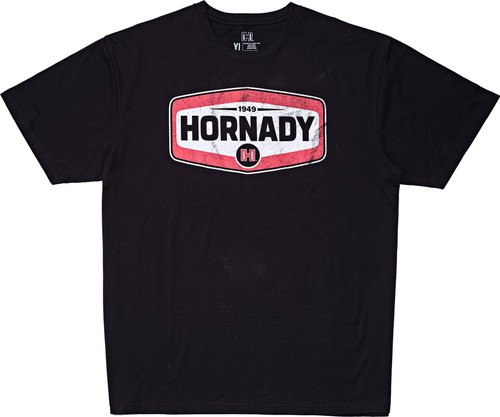 Hornady 99607XXL Short Sleeve Black Cotton T-Shirt 2XL